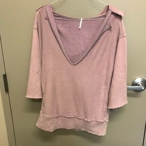 Free People Lilac Sweatshirt - oversized